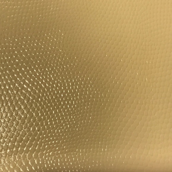 Cream-colored Pottery Barn clutch - Picture 2 of 8